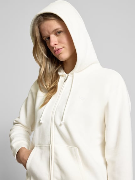 Levi's® Sweatjacke mit Label-Patch Modell 'EVERYDAY' Offwhite 3
