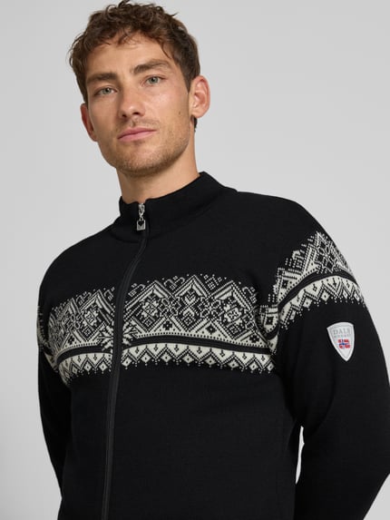 Dale of Norway Strickjacke aus Wolle mit Stehkragen und Reißverschluss Black 3
