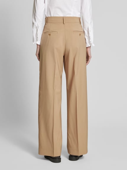 Weekend Max Mara Flared Leg Wollhose mit Bügelfalten Modell 'VISIVO' Camel 5