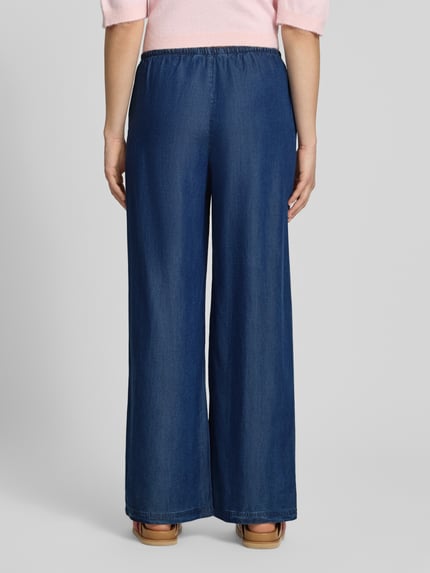 ONLY Wide Leg Hose aus Lyocell Modell 'CHARIS' Jeansblau 5
