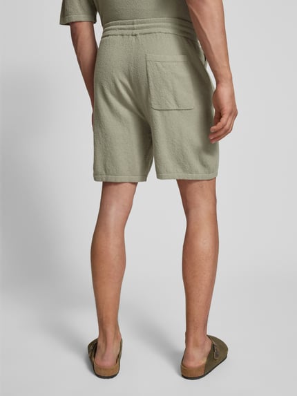 ONLY & SONS Regular Fit Sweatshorts mit Strukturmuster Modell 'FRANKIE' Hellgruen 5