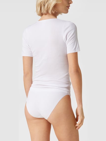 SCHIESSER T-shirt met ronde hals, model 'LUXURY' Wit - 4