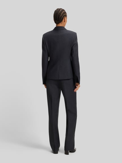 BOSS Slim fit korte blazer van zuivere scheerwol Marineblauw - 5