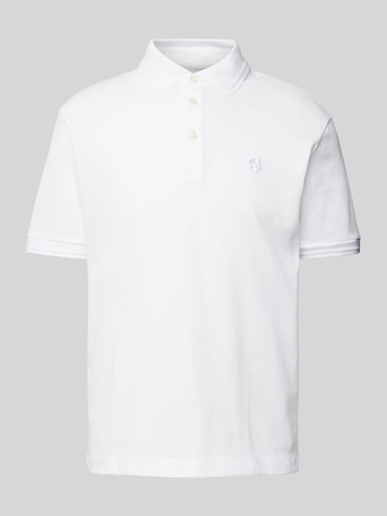 BOSS Regular Fit Poloshirt mit Logo-Stitching Modell 'Parris' Weiss 2