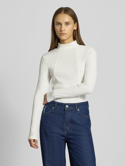 G-Star RAW Longsleeve mit Stehkragen Offwhite 4