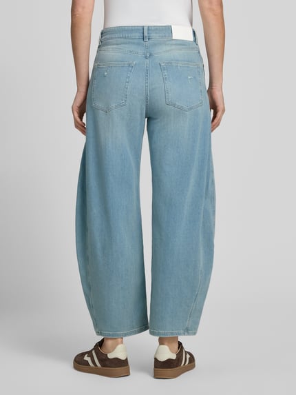 OPUS PANTS Barrel Jeans aus Baumwoll-Mix Modell 'Mari leap' Blau 5