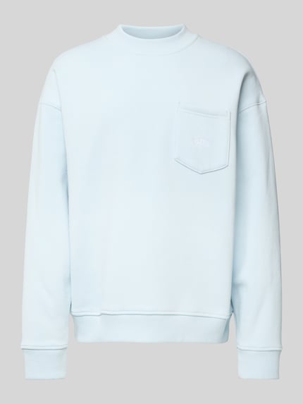 BLKVIS Sweatshirt mit Brusttasche Hellblau 2