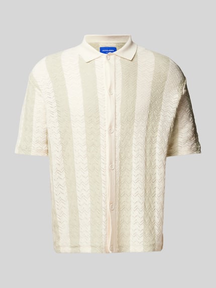 JACK & JONES Regular Fit Freizeithemd mit Polokragen Modell 'TYLER' Beige 2