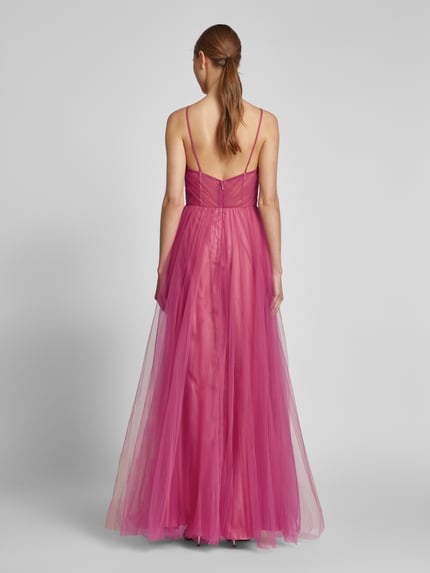 LUXUAR FASHION Abendkleid mit Herz-Ausschnitt Rot 5