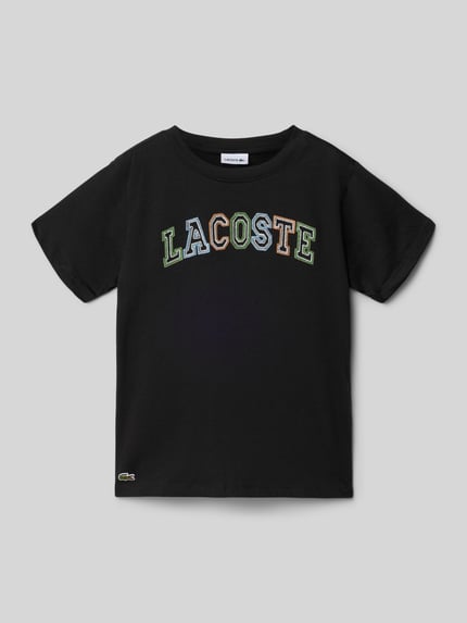 Lacoste Regular Fit T-Shirt aus reiner Baumwolle Black 1