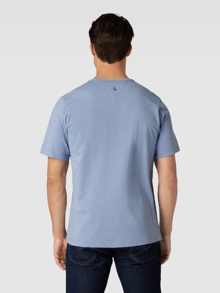 Colours & Sons T-Shirt mit Brusttasche Modell 'SLUB YARN' Rauchblau 5
