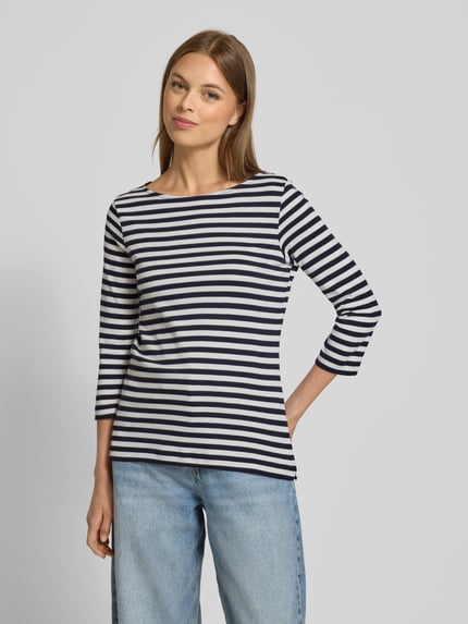 Christian Berg Woman Shirt met 3/4-mouwen en ronde hals Donkerblauw - 4