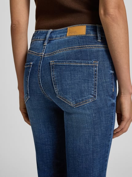 VERO MODA Bootcut jeans van katoenmix, model 'FLASH' Marineblauw - 3