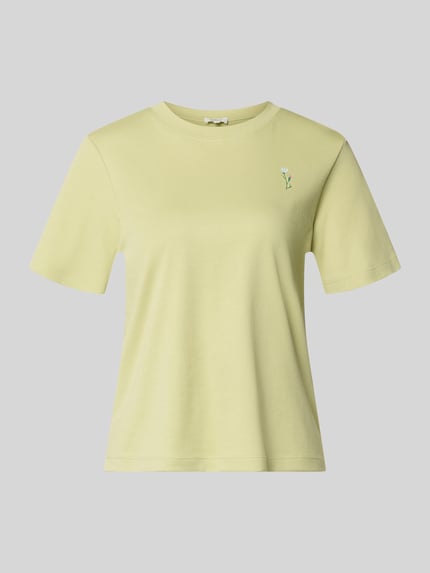 s.Oliver RED LABEL regular fit T-shirt van puur katoen Lichtgroen - 2