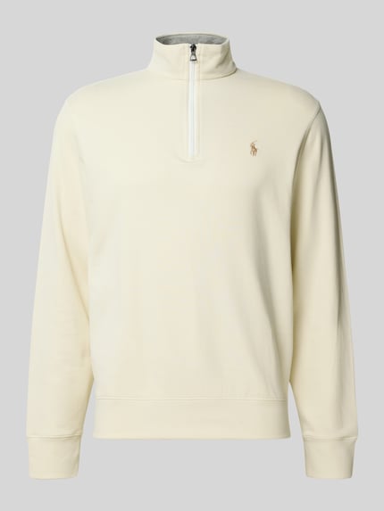 Polo Ralph Lauren Sweatshirt mit Label-Stitching Ecru 2