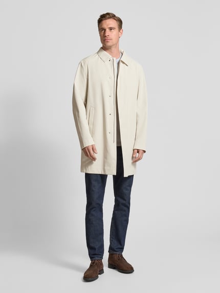 JOOP! COLLECTION Lange jas met platte kraag, model 'Dillon' Beige - 1