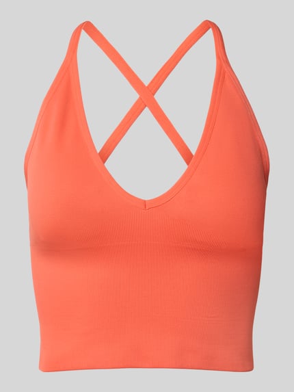 aim'n Cropped Trägertop mit V-Ausschnitt Orange 2
