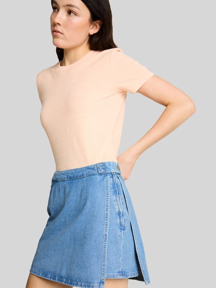 Tom Tailor Denim Jeansshorts in Rockoptik Jeansblau 3