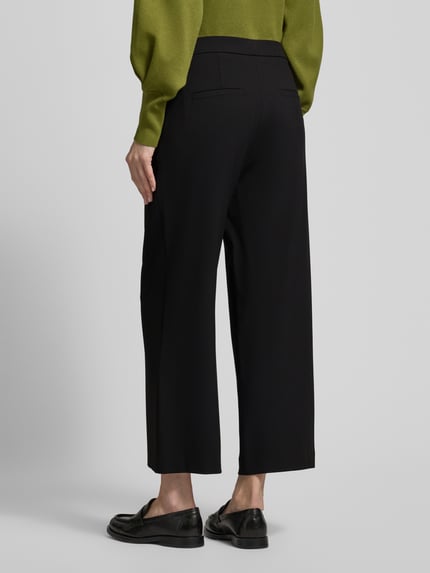 Raffaello Rossi Wide Leg Stoffhose mit verkürztem Schnitt Modell 'PALINA' Black 5