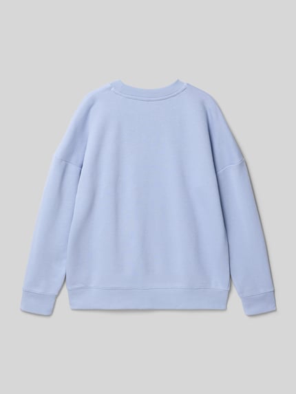 Produktfoto, Regular Fit Sweatshirt aus Baumwoll-Mix von Boss, efekt: jednolity kolor, krój regular fit, mieszanka bawełny, długi rękaw