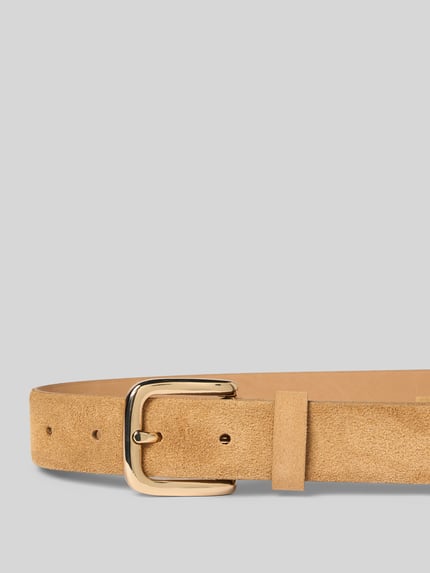Weinmann Leren riem met doornsluiting model 'Volanato' Beige - 2