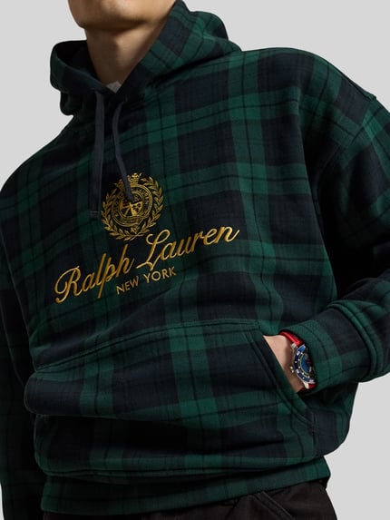 Polo Ralph Lauren Relaxed Fit Hoodie aus Baumwoll-Mix Black 3