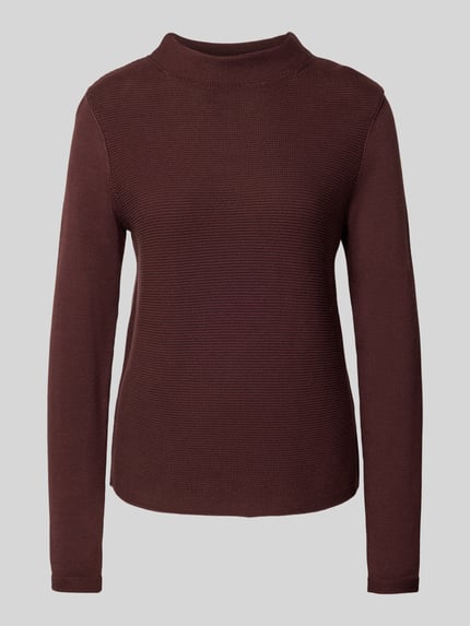 Marc O'Polo Regular Fit Strickpullover aus reiner Baumwolle Bordeaux 2