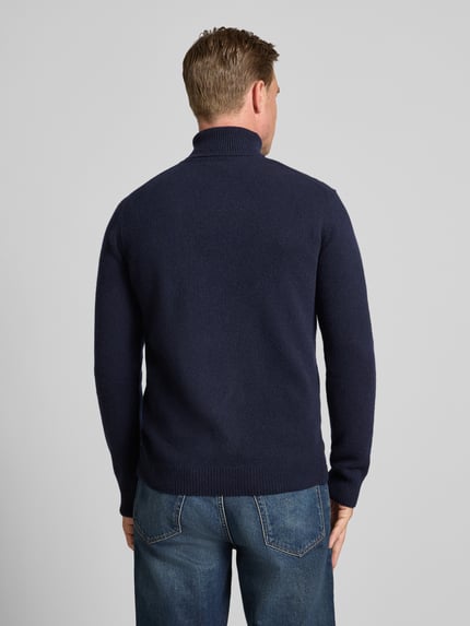 Casual Friday Strickpullover mit Rollkragen Dunkelblau 5