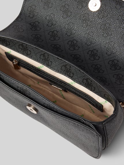 GUESS Umhängetasche mit Label-Applikation Modell 'ECO ERICA' Black 4