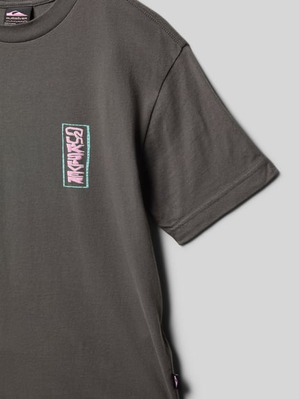 Quiksilver T-Shirt mit Label-Print Graphit 2