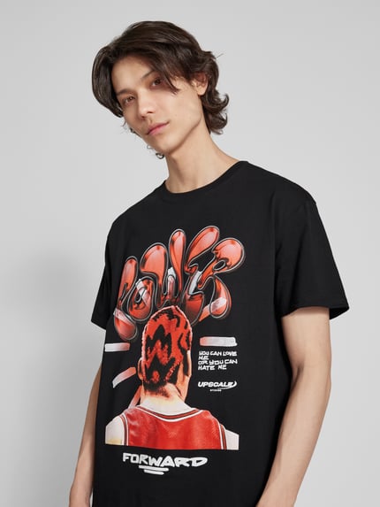 Mister Tee Oversized T-Shirt mit Motiv- und Statement-Print Black 3