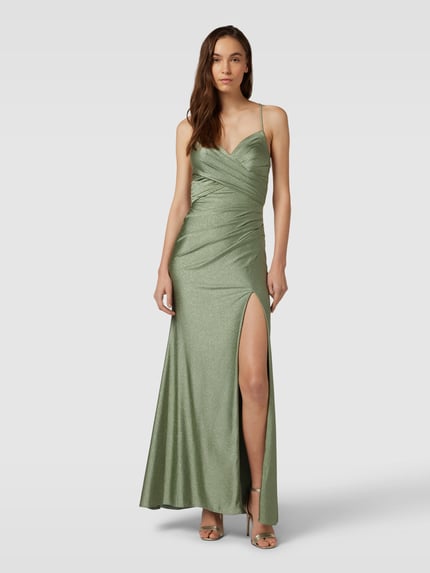 Mascara Abendkleid im schimmernden Design Mint 4