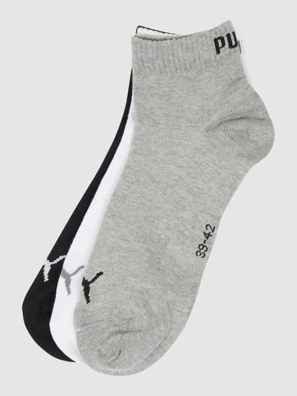 PUMA Damskie skarpety do sneakersów w zestawie 3 szt. Biały 1