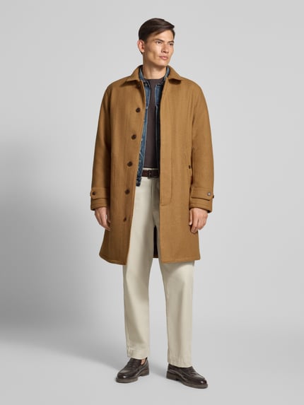 Polo Ralph Lauren Wollmantel mit Kentkragen Camel 1
