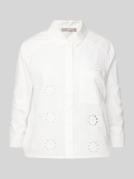 Christian Berg Woman Selection Overhemdblouse met knoopsluiting Ecru - 2