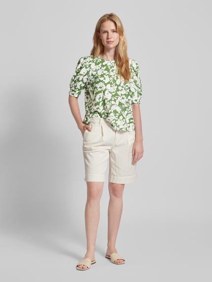VERO MODA Bluse mit floralem Muster Modell 'FREJ' Oliv 1