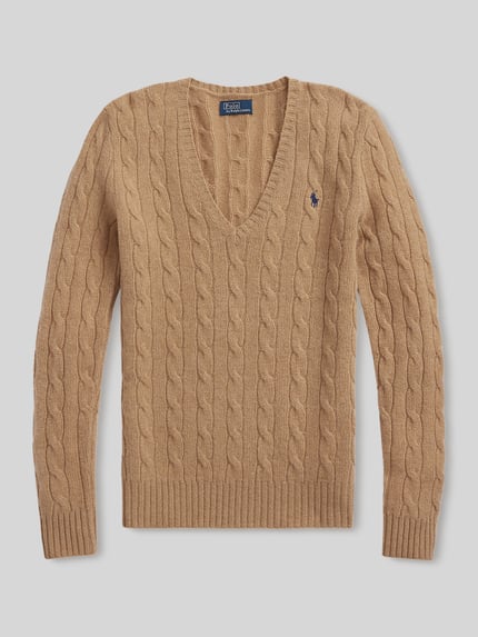 Polo Ralph Lauren Regular Fit Pullover aus Woll-Mix mit Kaschmir-Anteil Camel 2