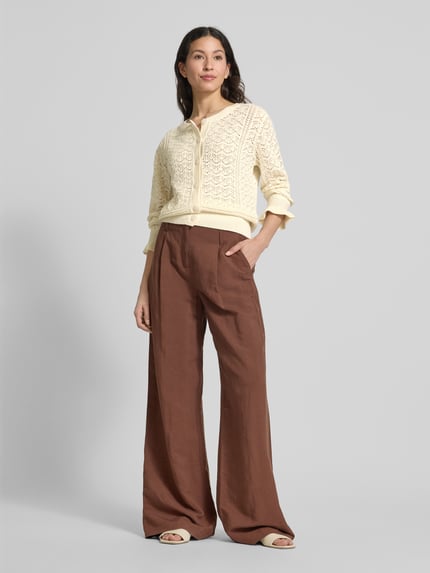 b.young Cardigan met ronde hals, model 'NAJO' Offwhite - 1