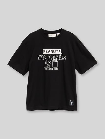 Tom Tailor Denim Relaxed Fit T-Shirt aus reiner Baumwolle mit Peanuts Frontprint Black 2
