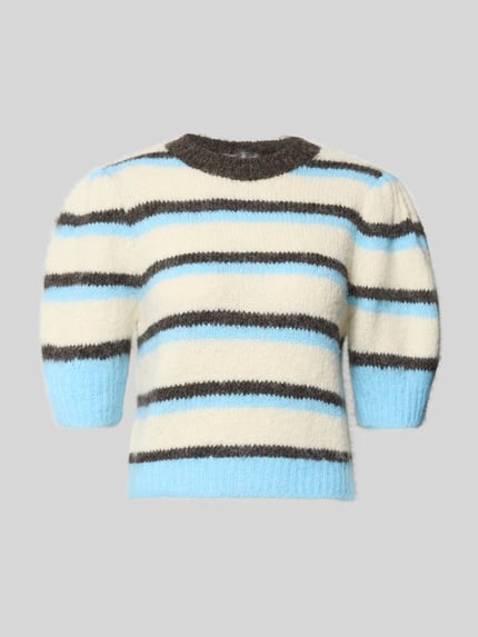 sweter w kroju regular fit z dodatkiem wełny model 'NOVAH' Shop The Look MANNEQUINE