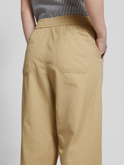 Christian Berg Woman Wide leg marlenebroek met elastische band Steengrijs - 3