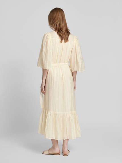 STELLA NOVA Maxi-jurk in wikkellook Beige - 5