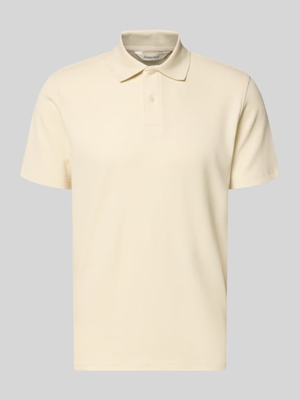 Produktfoto, Regular Fit Poloshirt aus Baumwoll-Mix Modell 'BLAZE' von SELECTED HOMME, efekt: jednolity kolor, krój regular fit, kołnierzyk polo, dekolt w serek, krótkie zapięcie na guziki, rękaw: krótki rękaw, wykończenie materiału: pika, materiał: mieszanka bawełny