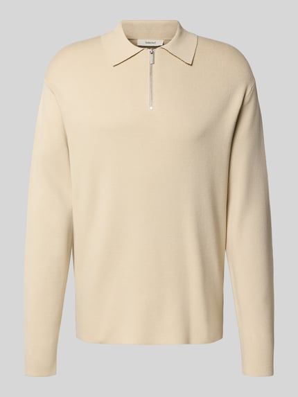 Selected Relaxed Fit Strickpullover aus Viskose-Mix Modell 'TELLER' Beige 2