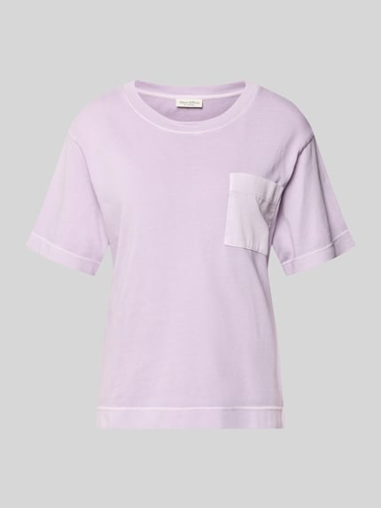 Marc O'Polo T-shirt o kroju comfort fit z czystej bawełny Jasnofioletowy 2