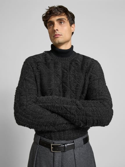 MM6 Maison Margiela Pullover met ronde hals Lichtgrijs gemêleerd - 3