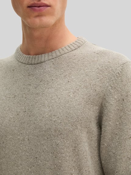 Marc O'Polo Pullover mit Tweedstruktur Beige 3
