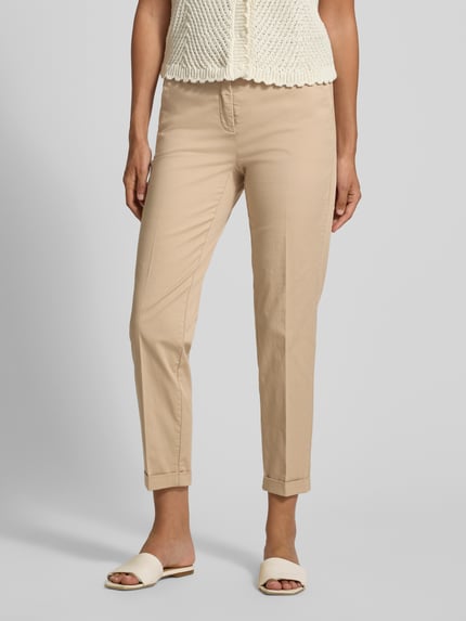 CAMBIO Slim Fit Chino aus Baumwoll-Mix Modell 'KARINA' Camel 4