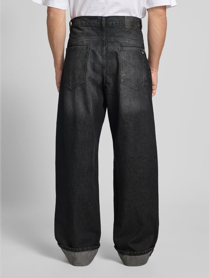REVIEW X MATW Jeansy o kroju baggy fit z 5 kieszeniami Czarny 5