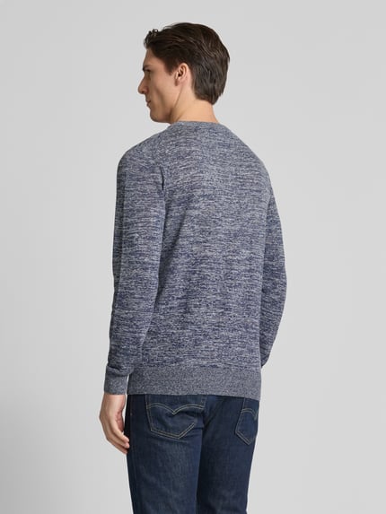 Tommy Hilfiger Strickpullover mit Leinen-Anteil Marine 5